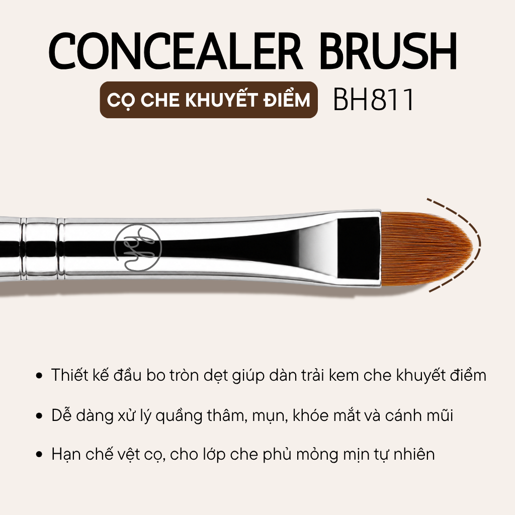 Cọ Che Khuyết Điểm BH Cosmetics Concealer Brush BH811